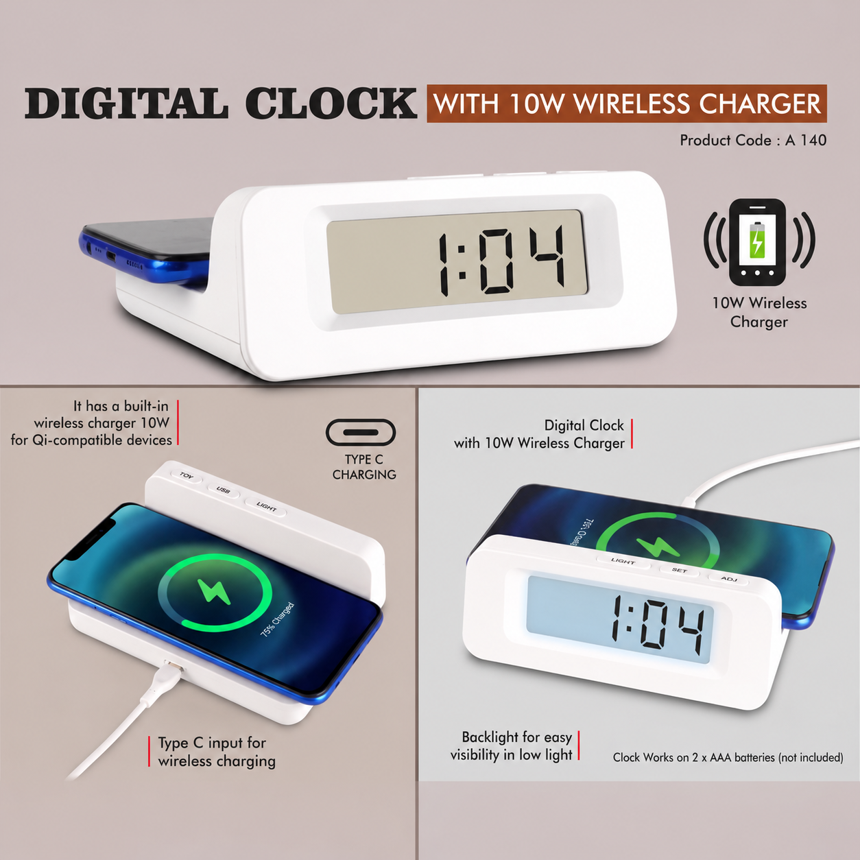 Table Clock 140
