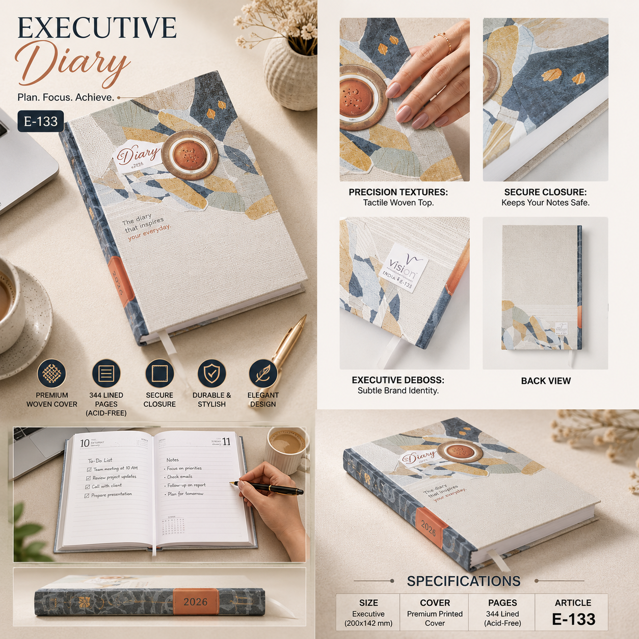 Eco Kraft Diary E-121