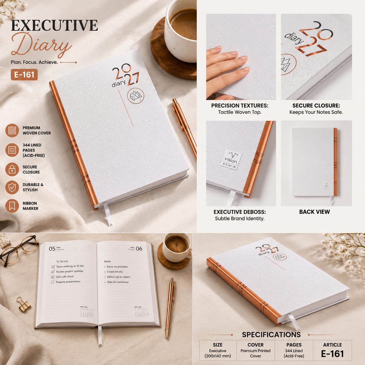 Eco Kraft Diary E-125