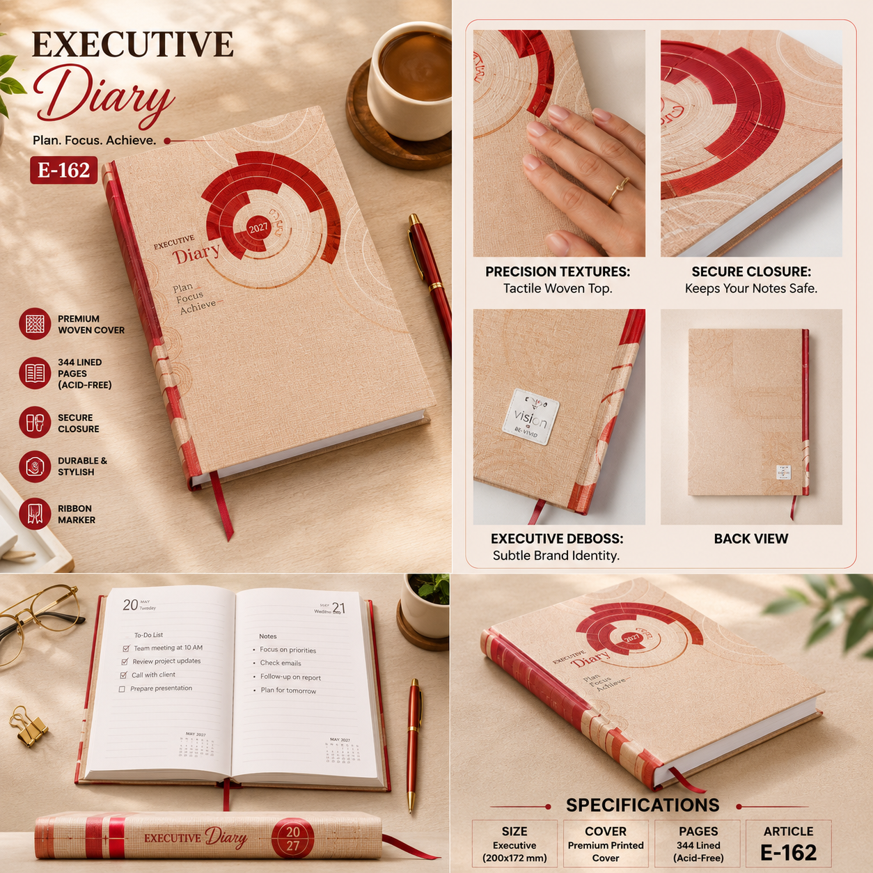 Eco Kraft Diary E-126