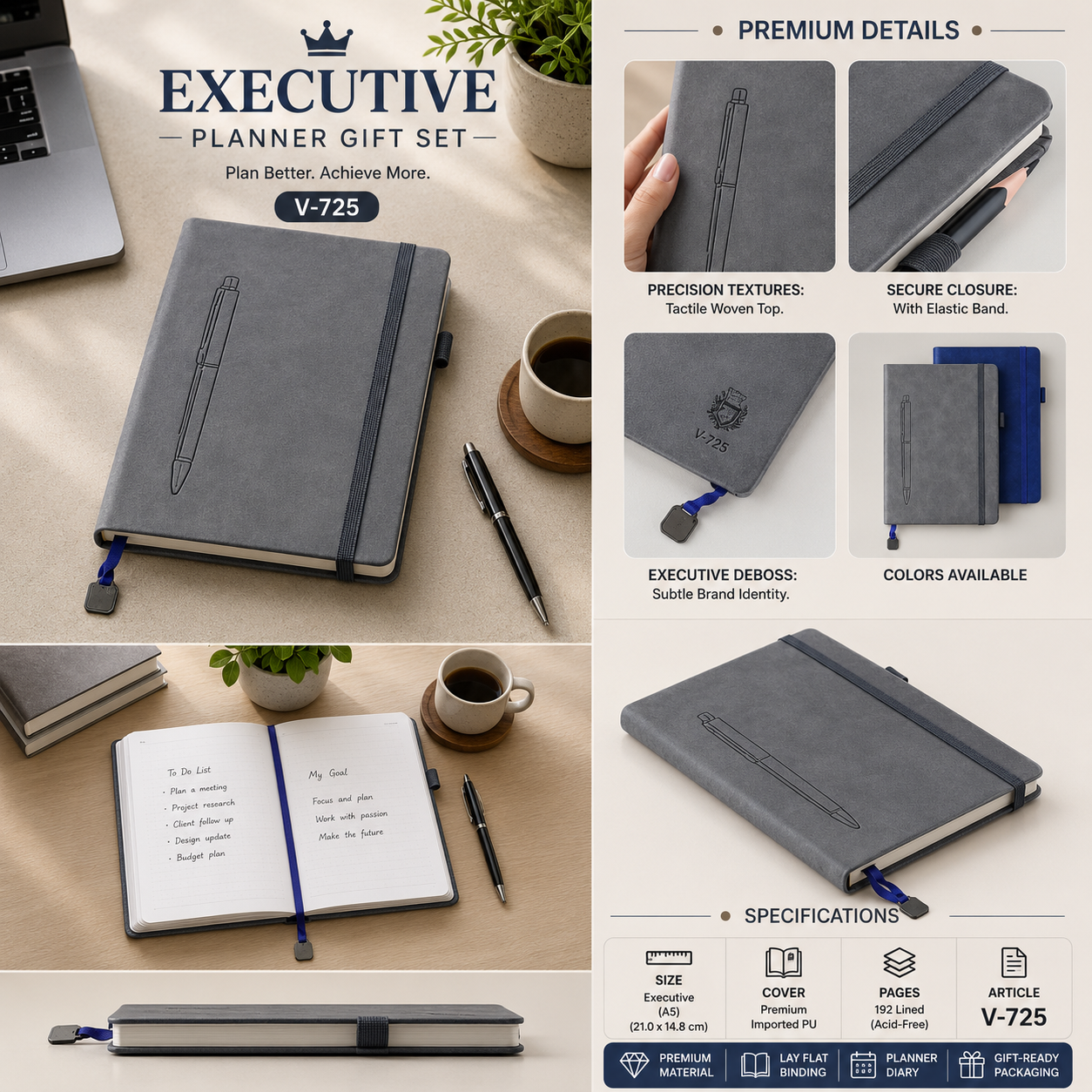 Executive Planner Gift Set V-725