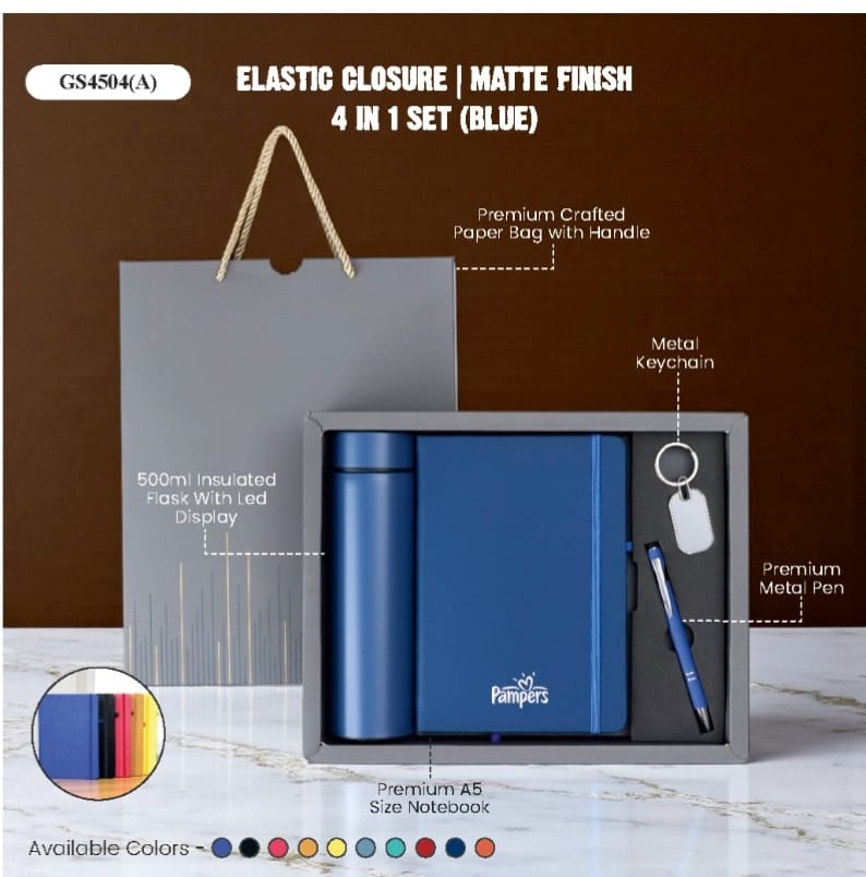 Elastic Closure | Matte Finish 4-in-1 Set (Blue)