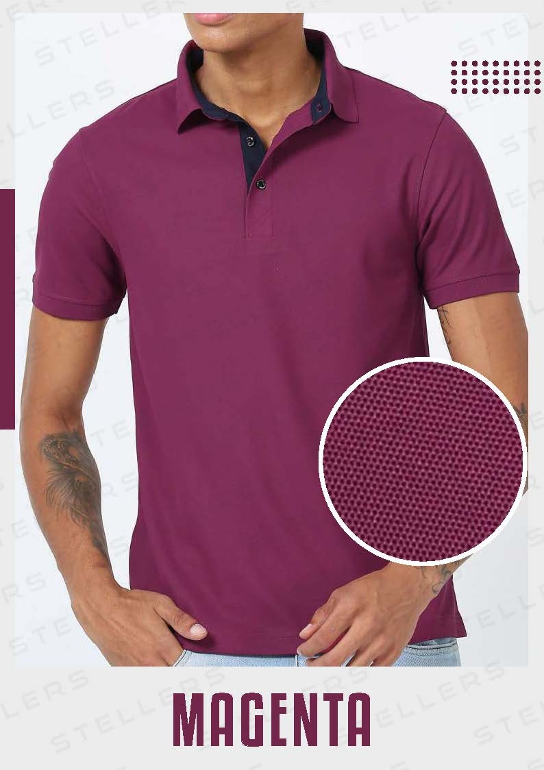 Polo T-Shirt – Magenta