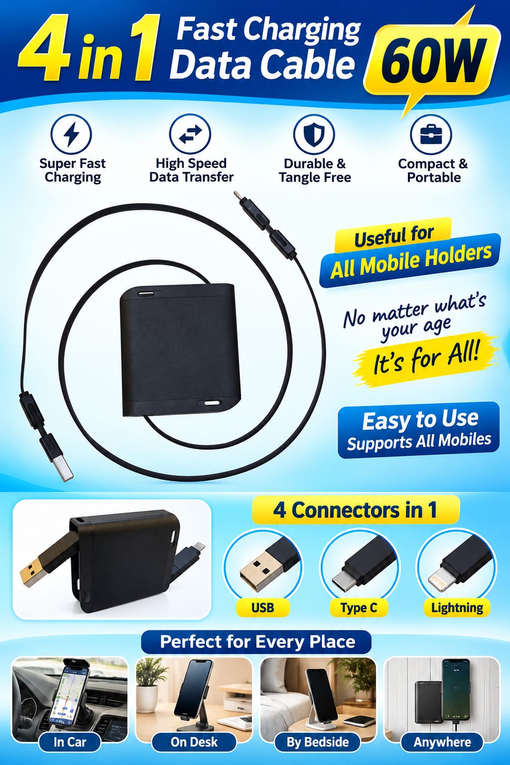 60W Fast Charging Cable