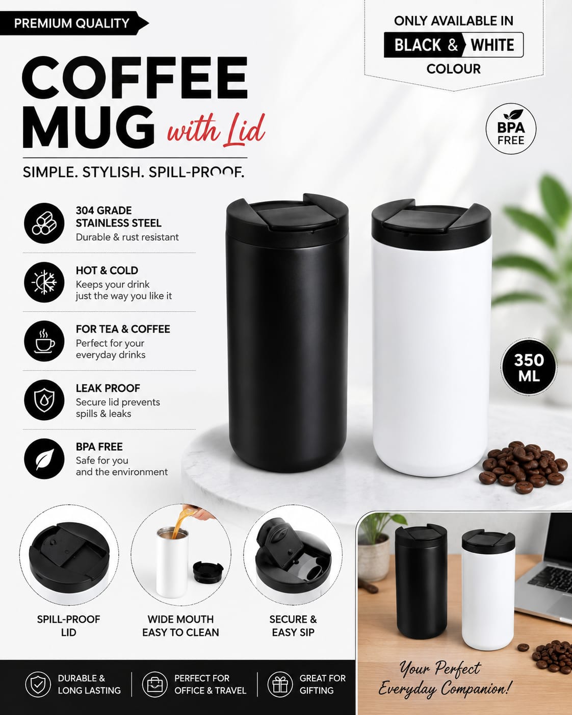 Double Wall Coffee Mug