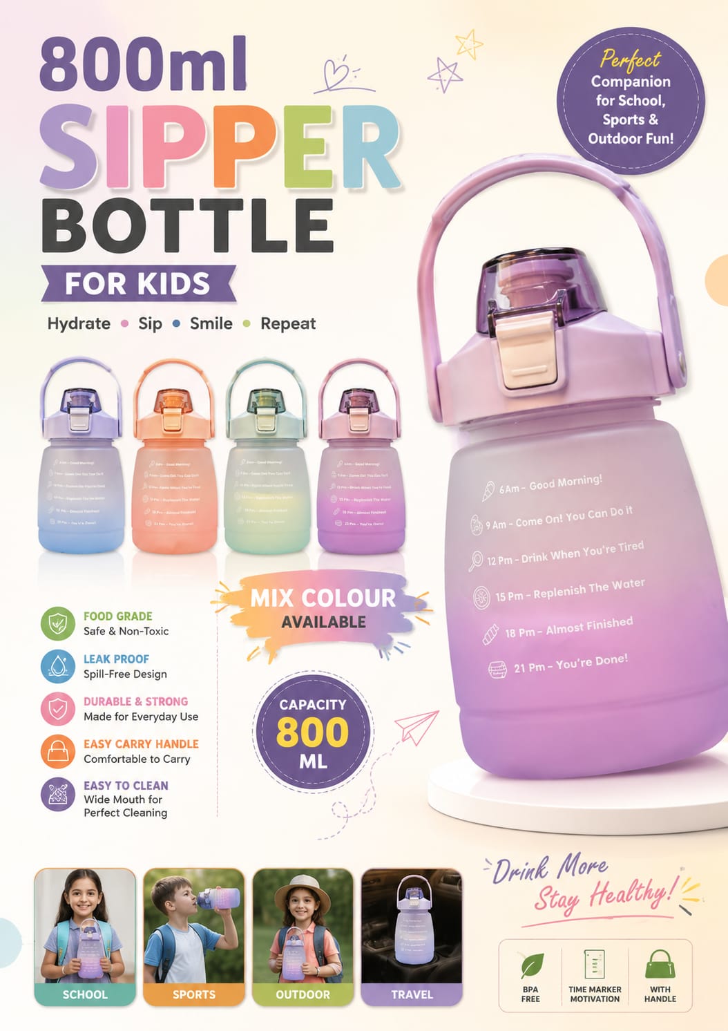Sipper Bottle 800ML